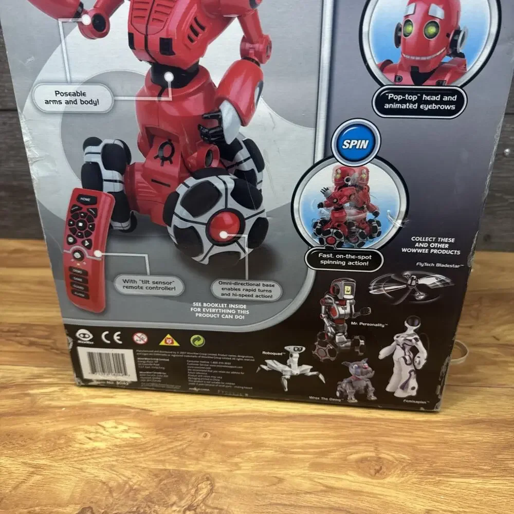 RS Tri-Bot NIB Interactive Remote Control Robot WowWee Robotics 8042 Collection